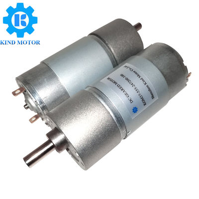 موتور دنده 24 ولت DC Micro DC ، موتور چرخ دنده 10 دور در دقیقه قطر 37 میلی متر