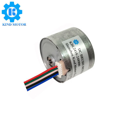 2 میلی متر شفت کم سر و صدا 24mm bl2418 DC 6v 12v 14.4v 18v 24v موتور بلبرینگ بدون برس با رمزگذار