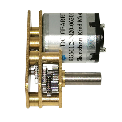 موتور DC شافت محور موازی میکرو 180 میلی‌نیوتن‌متر، موتور کاهنده دنده زاویه راست 2.2 وات