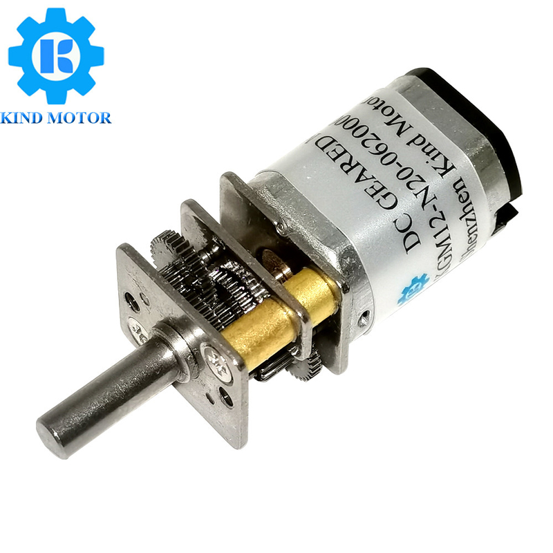 موتور ميكرو دي سي گير شده 1 10-1 1000 نسبت گير 3V-12V ولتاژ 10-2000 RPM 4 سوراخ نصب