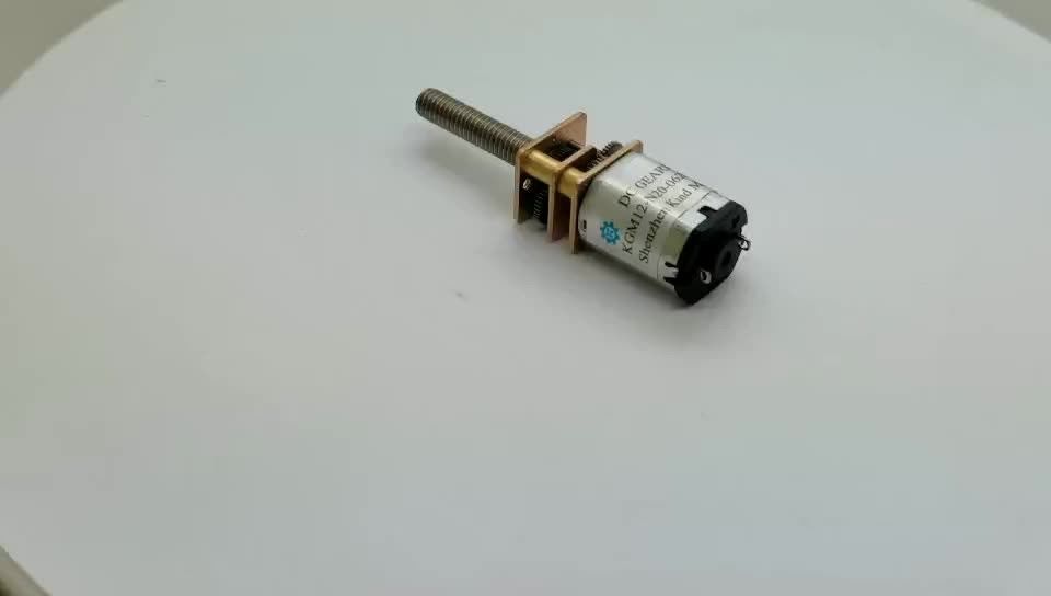 کیفیت بالا مایکرو دی سی 1.5v-24v 10mm 12mm 13mm 16mm M3 M4 پیچ درخشش متال موتور گیر کاهش دهنده برای حرکت خط مستقیم