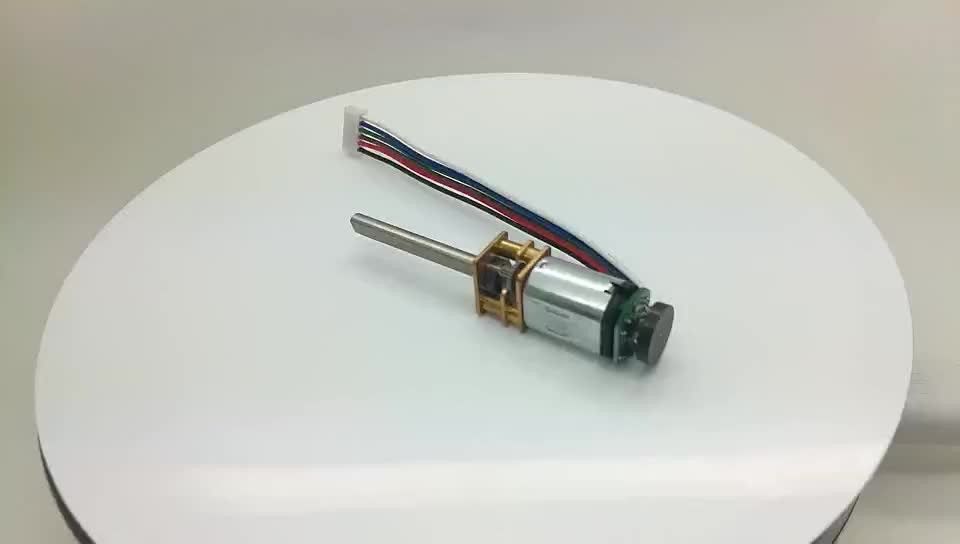 موتور چرخ دنده ای کوچک با چرخ دنده ای بالا 300 rpm 3v 5v 6v 12v 12 ولت 24v n20 dc با گیربکس 12mm و رمزگذاری ppr