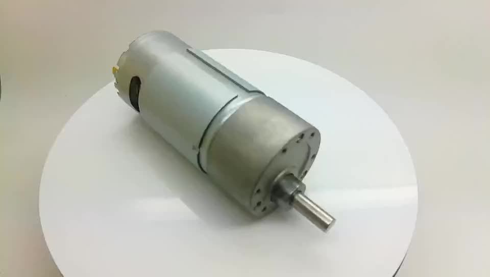 37mm گیربکس 12v موتور DC با چرخش بالا در ثانیه و گشتاور 12v 24v 100rpm 300rpm 400rpm 500rpm 600rpm 750rpm 960 rpm موتور DC چرخ دار