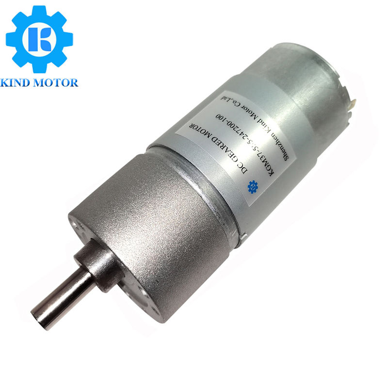 موتور دنده 24 ولت DC Micro DC ، موتور چرخ دنده 10 دور در دقیقه قطر 37 میلی متر