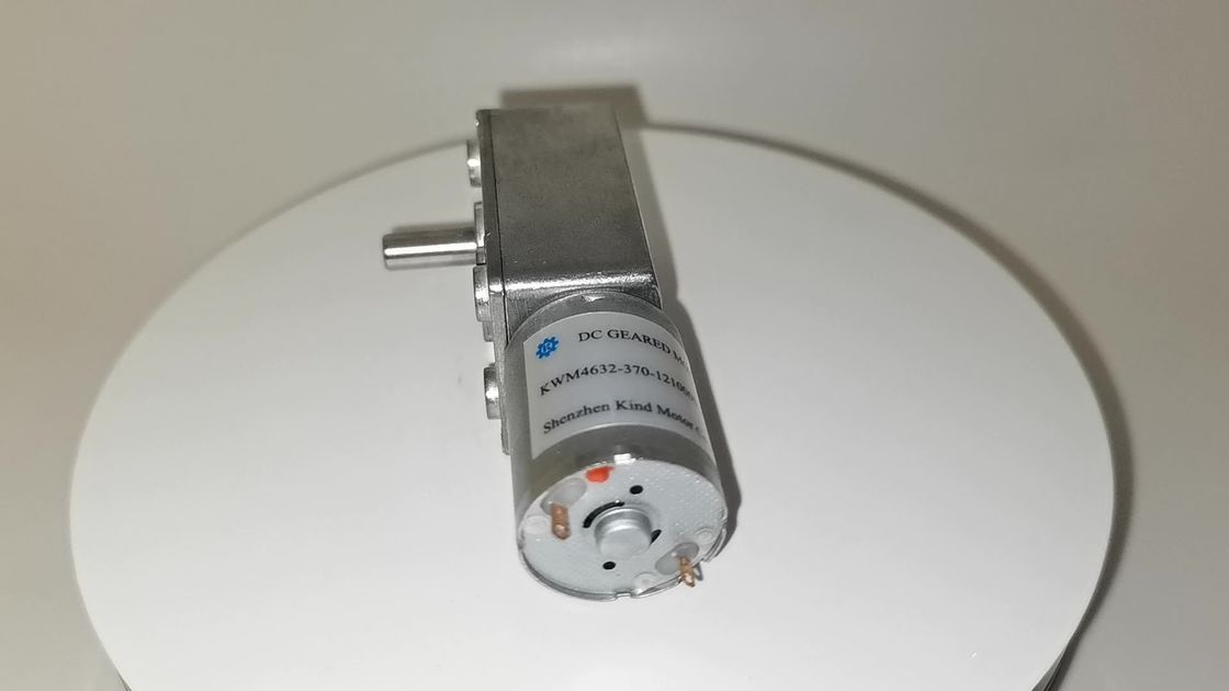 24V DC Worm Gear Motor Rs370 کربن کم سر و صدا برای لوازم خانگی